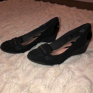 Anne Klein Sport Suede Wedges